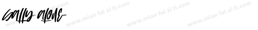 Sally Alone字体转换